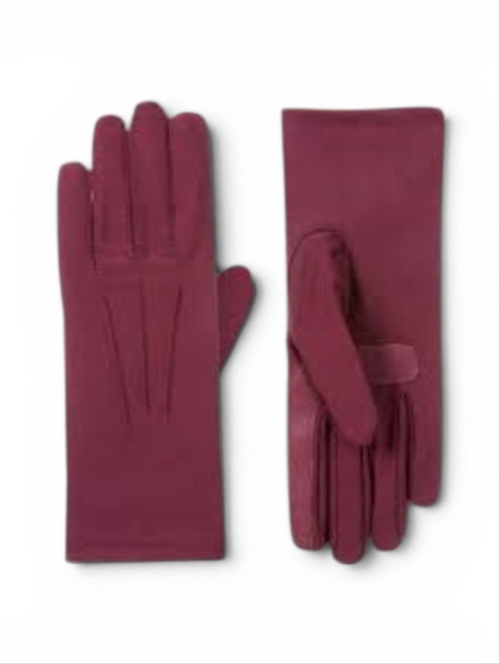 NEW Isotoner Women's Spandex Burgundy Gloves, Size S/M